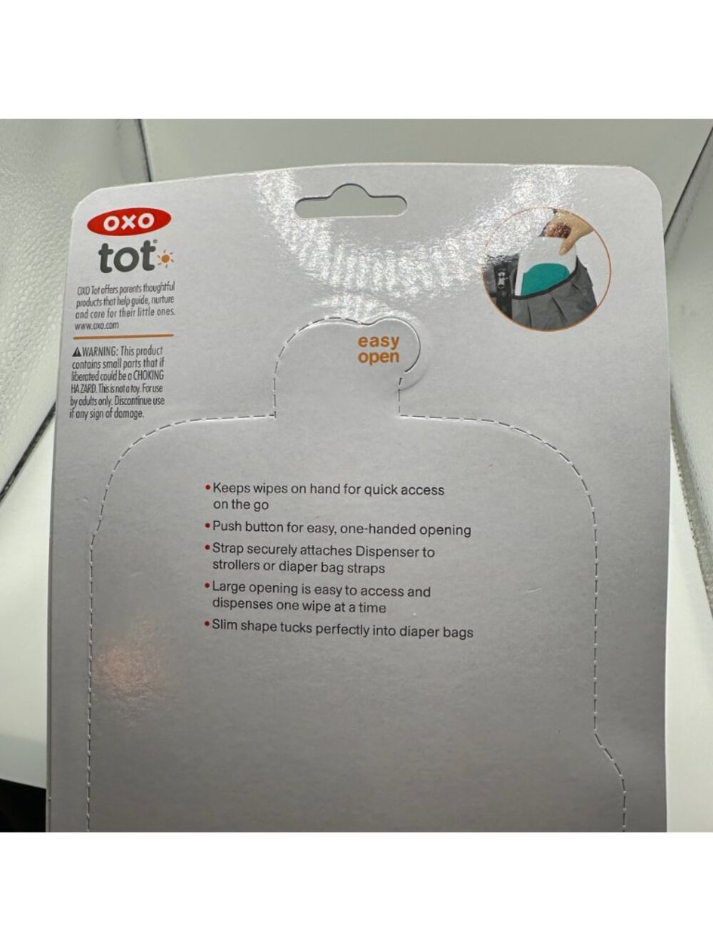 OXO Tot On-The-Go Wipes Dispenser Baby Toddler New in Box Shower Gift - Picture 4 of 4